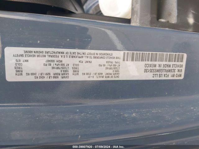 3C6MRVJG6ME535130 RAM Promaster 3500 Cargo Van High Roof 159 Wb Ext