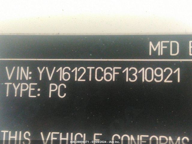 YV1612TC6F1310921 Volvo S60 T5 Premier Plus