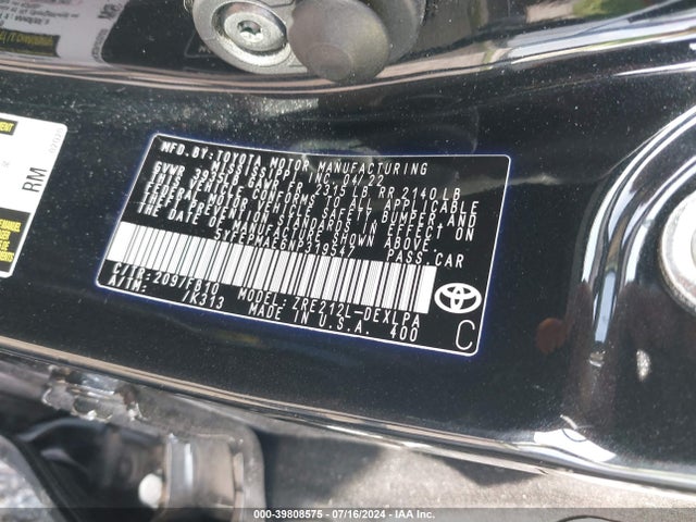 Toyota COROLLA LE 2022 5YFEPMAE6NP319547 Image 9