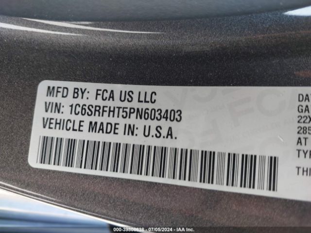 1C6SRFHT5PN603403 RAM 1500 Limited  4x4 5'7 Box