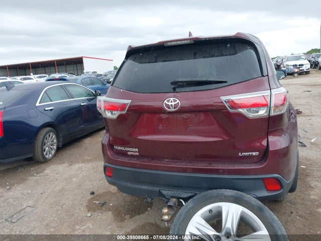 5TDYKRFHXFS108713 Toyota Highlander Limited V6