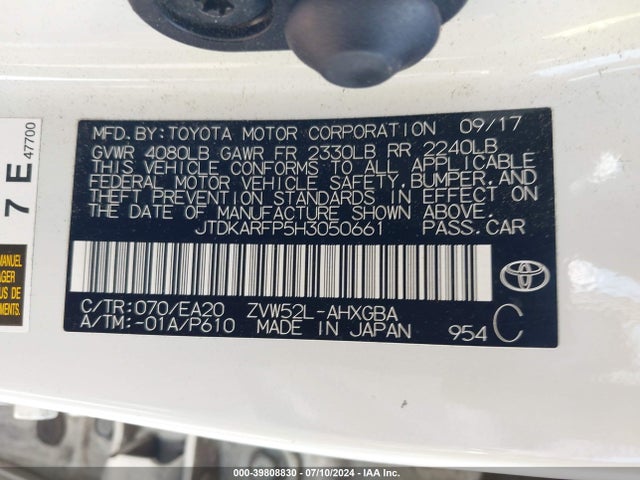 Toyota Prius Prime Premium 2017 JTDKARFP5H3050661 Image 9