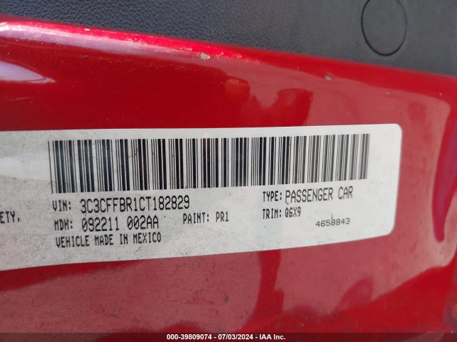 2012 FIAT 500 3C3CFFBR1CT182829 Photo 8