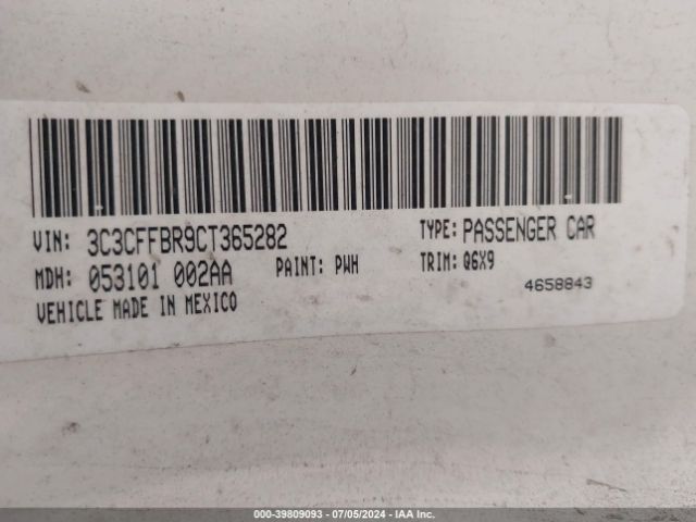 2012 FIAT 500 3C3CFFBR9CT365282 Photo 8