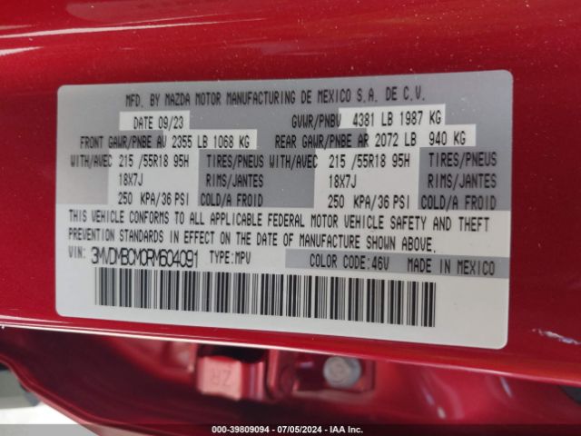 3MVDMBCM0RM604091 Mazda Cx-30 2.5 S Preferred Package