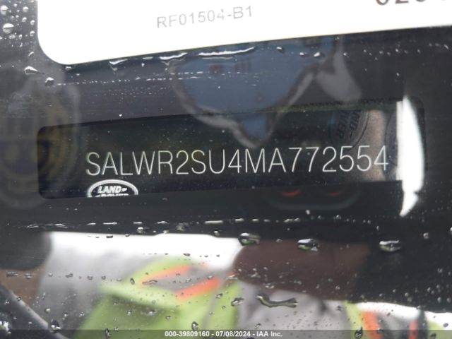 SALWR2SU4MA772554 Land Rover Range Rover Sport Hse Silver Edition Mhev