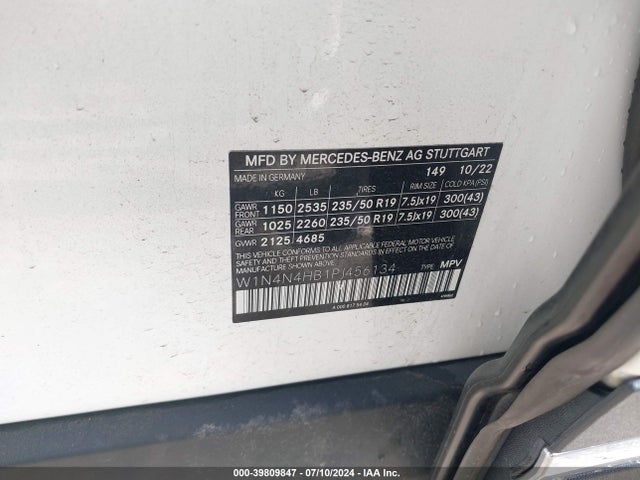 W1N4N4HB1PJ456134 Mercedes-Benz Gla 250 4matic