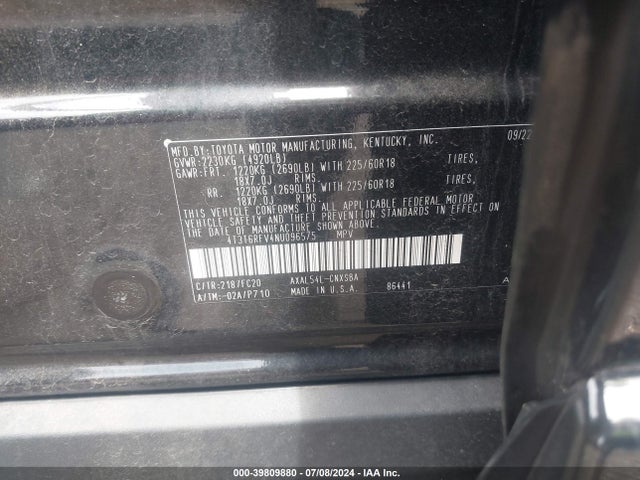 Toyota Rav4 Se Hybrid 2022 4T3T6RFV4NU096575 Image 9