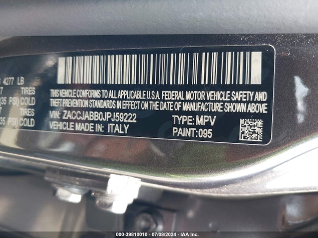 ZACCJABB0JPJ59222 Jeep Renegade Latitude Fwd