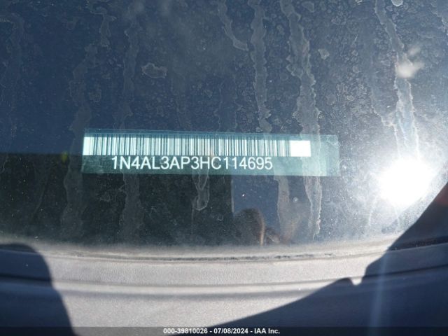 1N4AL3AP3HC114695 Nissan Altima 2.5/2.5 S/2.5 Sl/2.5 Sr/2.5 Sv