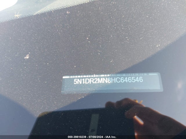Nissan Pathfinder Sv 2017 5N1DR2MN8HC646546 Image 9