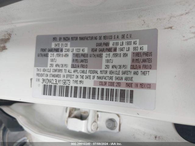 3MVDMACL3LM119873 Mazda Cx-30 Select Package