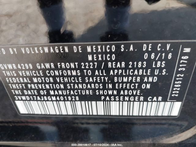 3VWD17AJ8GM401928 Volkswagen Jetta 1.8t Sport
