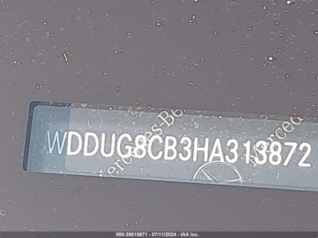 WDDUG8CB3HA313872 Mercedes-Benz S 550