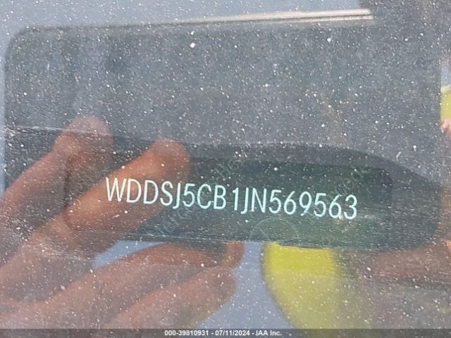 WDDSJ5CB1JN569563 Mercedes-Benz Amg Cla 45 4matic