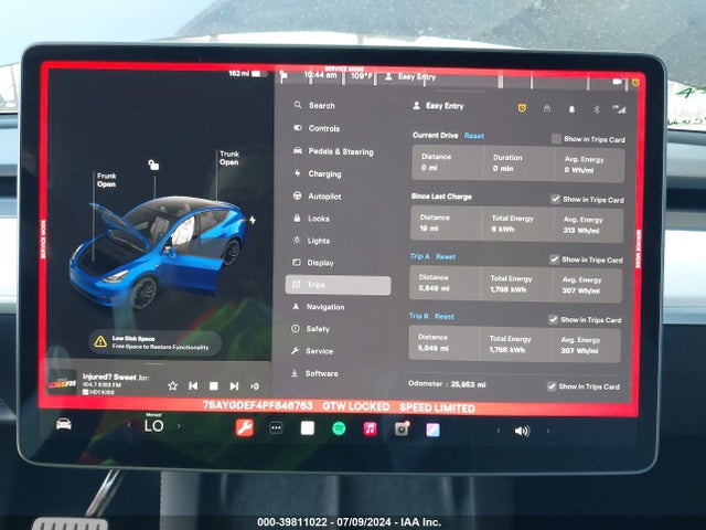 7SAYGDEF4PF846763 Tesla Model Y Awd/performance Dual Motor All-wheel Drive
