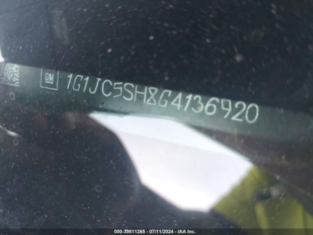 1G1JC5SH8G4136920 Chevrolet Sonic Lt Auto
