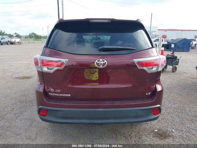 Toyota Highlander Le 2015 5TDZARFH2FS013294 Image 16