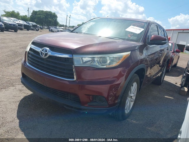 Toyota Highlander Le 2015 5TDZARFH2FS013294 Image 2