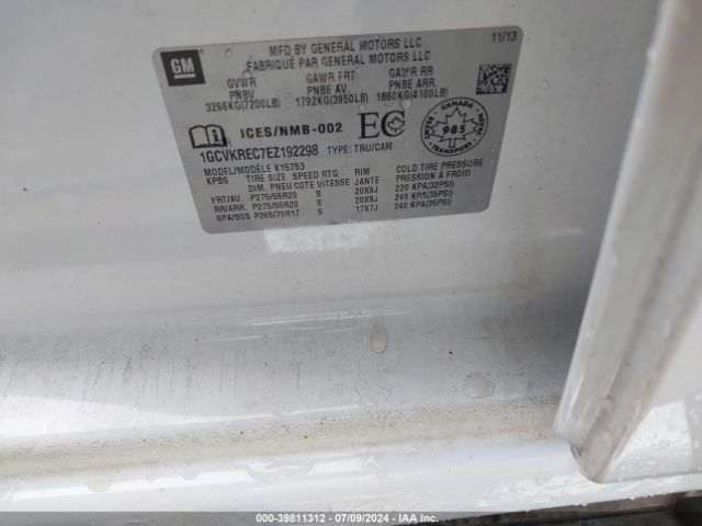 1GCVKREC7EZ192298 Chevrolet Silverado 1500 1lt/2lt