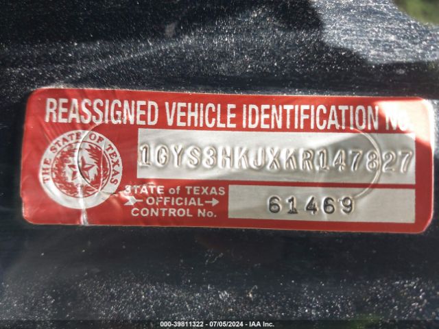 1GYS3HKJXKR147827 Cadillac Escalade Esv Luxury