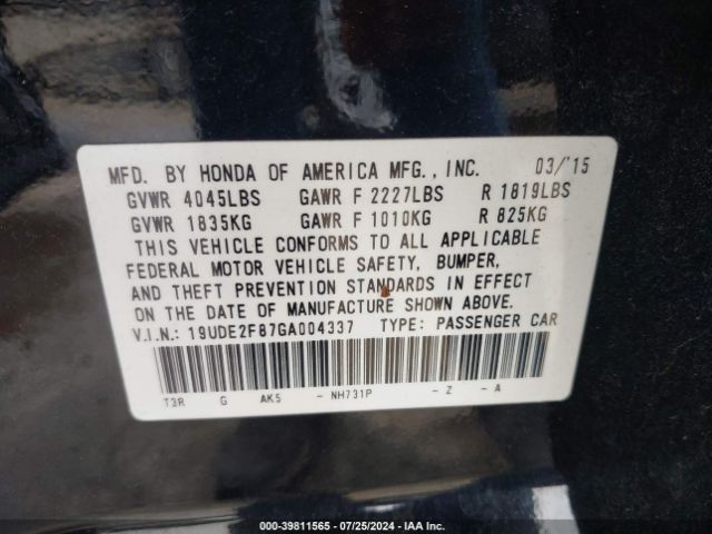19UDE2F87GA004337 Acura Ilx Premium   A-spec Packages/technology Plus   A-spec Packages