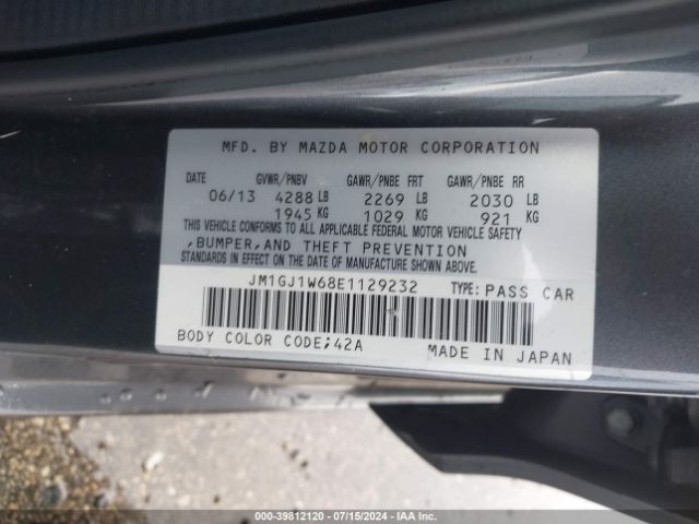 JM1GJ1W68E1129232 Mazda Mazda6 I Grand Touring