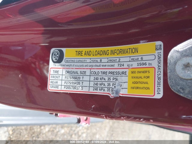 Chevrolet Tahoe Ls 2018 1GNSKAKC5JR381414 Image 9