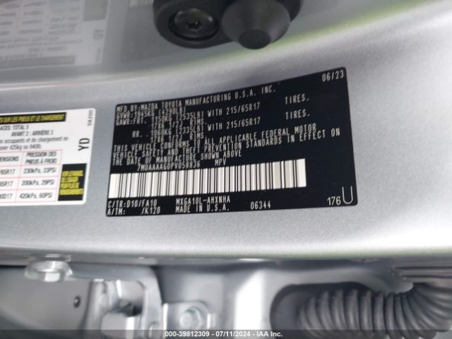 7MUAAAAG0PV058836 Toyota Corolla Cross L