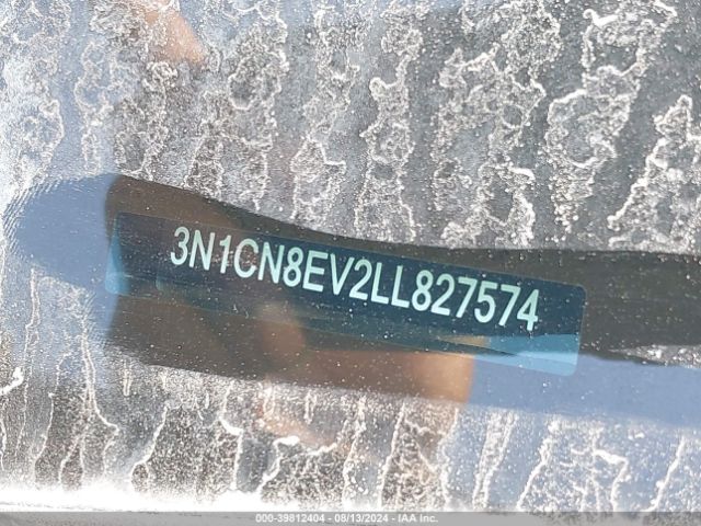 3N1CN8EV2LL827574 Nissan Versa Sv Xtronic Cvt