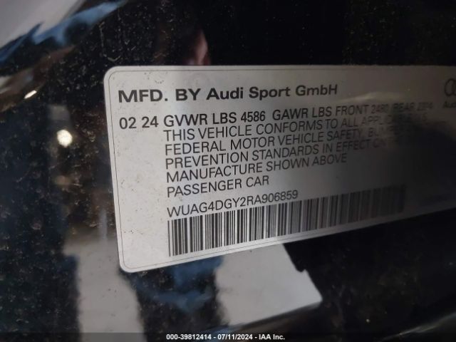 2024 AUDI RS 3 WUAG4DGY2RA906859 Photo 8
