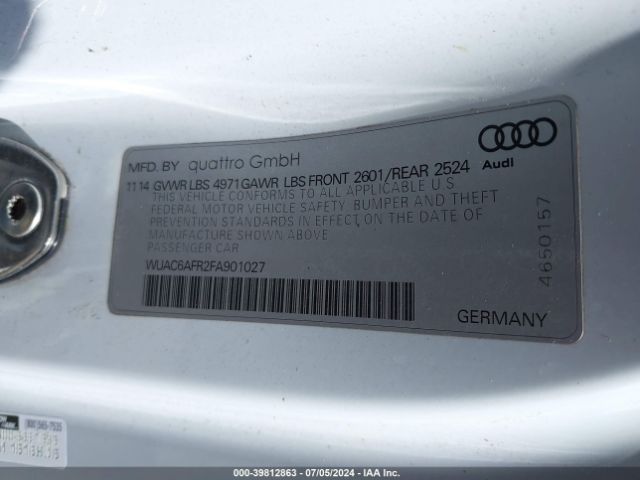 2015 AUDI RS 5 WUAC6AFR2FA901027 Photo 8