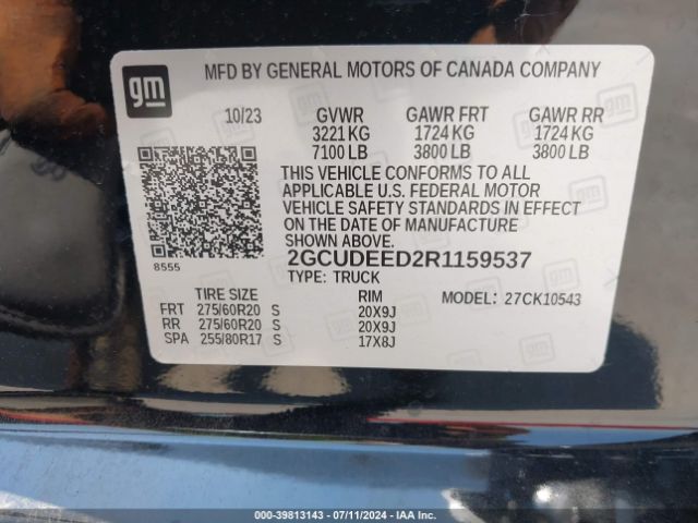 2GCUDEED2R1159537 Chevrolet Silverado 1500 4wd  Short Bed Rst
