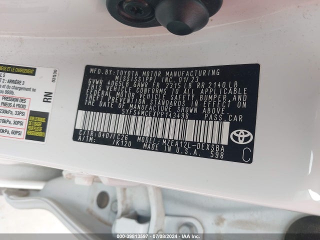 Toyota COROLLA SE 2023 5YFS4MCEXPP143498 Image 9