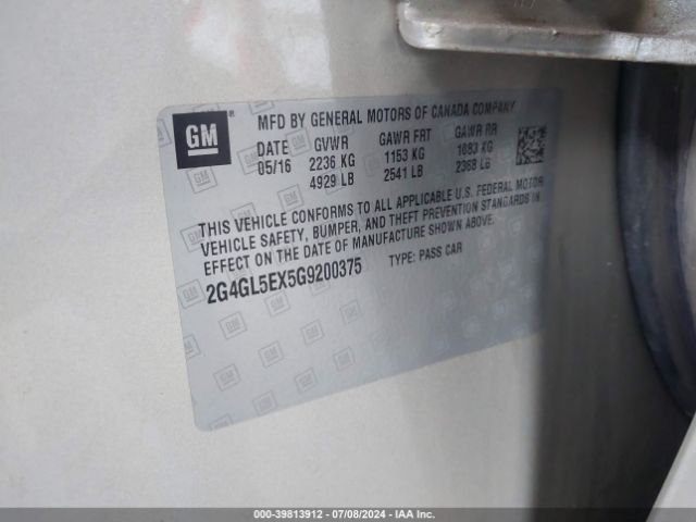 2G4GL5EX5G9200375 Buick Regal Turbo