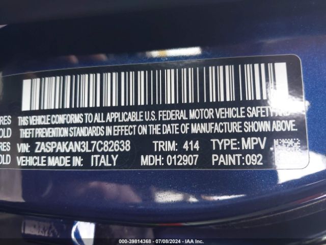 ZASPAKAN3L7C82638 Alfa Romeo Stelvio Awd