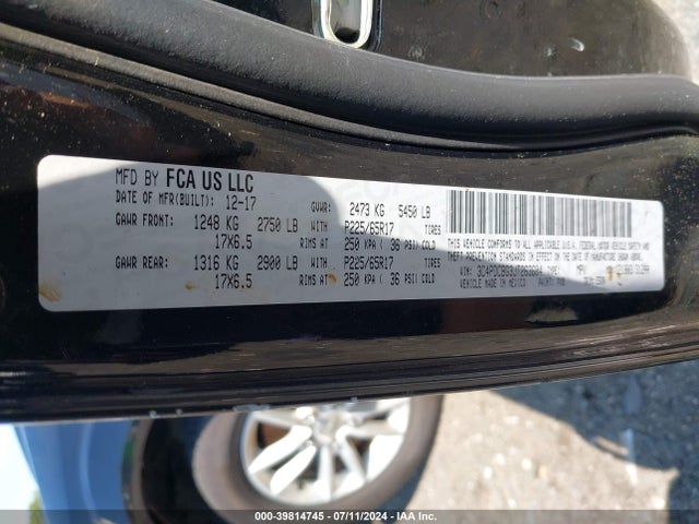 Dodge Journey Sxt 2018 3C4PDCBG3JT263604 Image 9