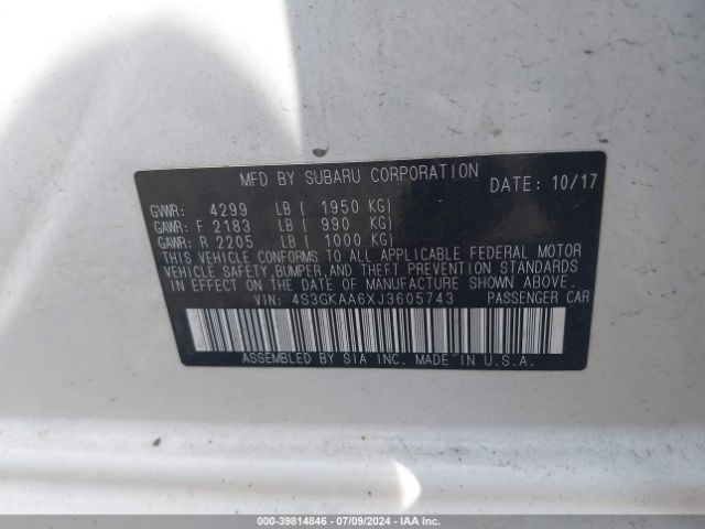4S3GKAA6XJ3605743 Subaru Impreza 2.0i