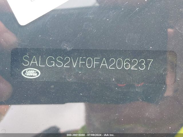 SALGS2VF0FA206237 Land Rover Range Rover 3.0l V6 Supercharged Hse