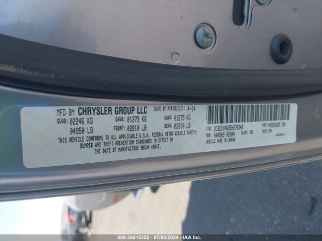 2C3CDYAG9EH270346 Dodge Challenger Sxt