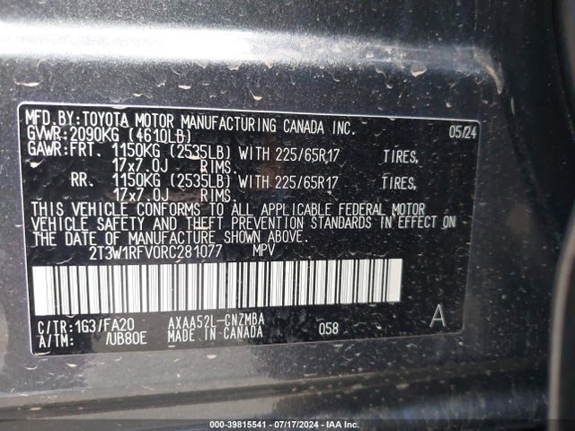 Toyota Rav4 Xle 2024 2T3W1RFV0RC281077 Image 9