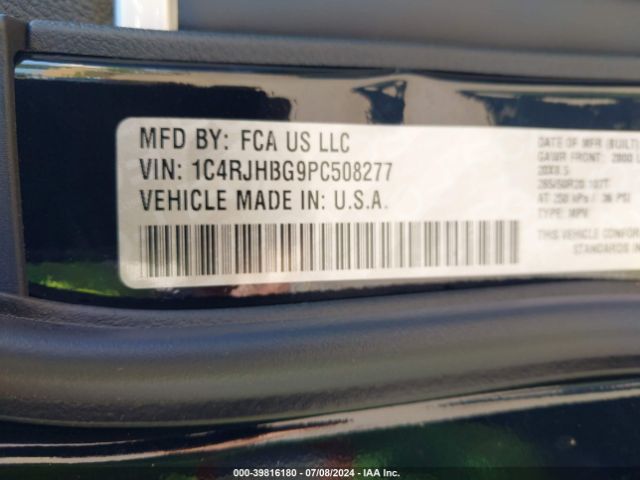 1C4RJHBG9PC508277 Jeep Grand Cherokee Limited 4x4