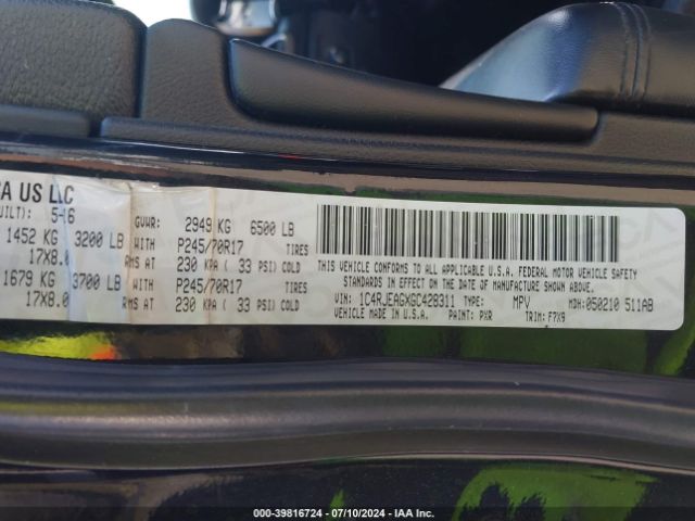1C4RJEAGXGC428311 Jeep Grand Cherokee Laredo