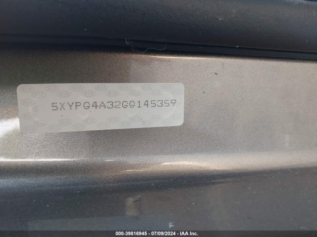 KIA Sorento 2.4l Lx 2016 5XYPG4A32GG145359 Image 9
