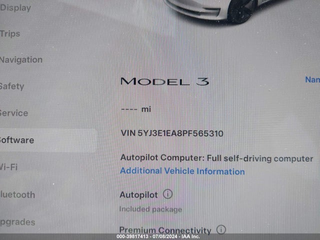 2023 TESLA MODEL 3 5YJ3E1EA8PF565310 Photo 6