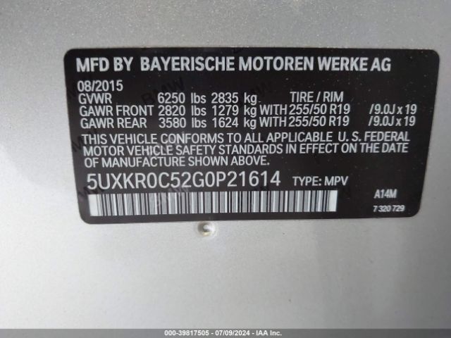 5UXKR0C52G0P21614 BMW X5 Xdrive35i