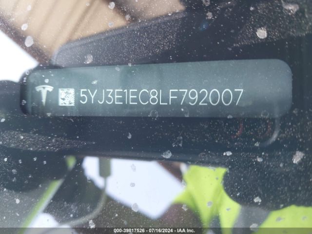 5YJ3E1EC8LF792007 Tesla Model 3 Performance Dual Motor All-wheel Drive