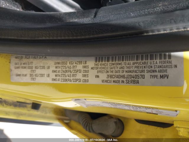 ZFBCFADH6JZ040570 Fiat 500L TREKKING