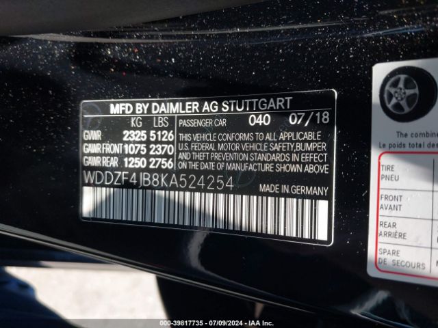 WDDZF4JB8KA524254 Mercedes-Benz E 300
