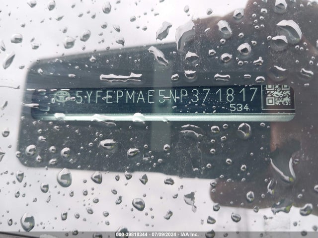 Toyota COROLLA LE 2022 5YFEPMAE5NP371817 Image 9